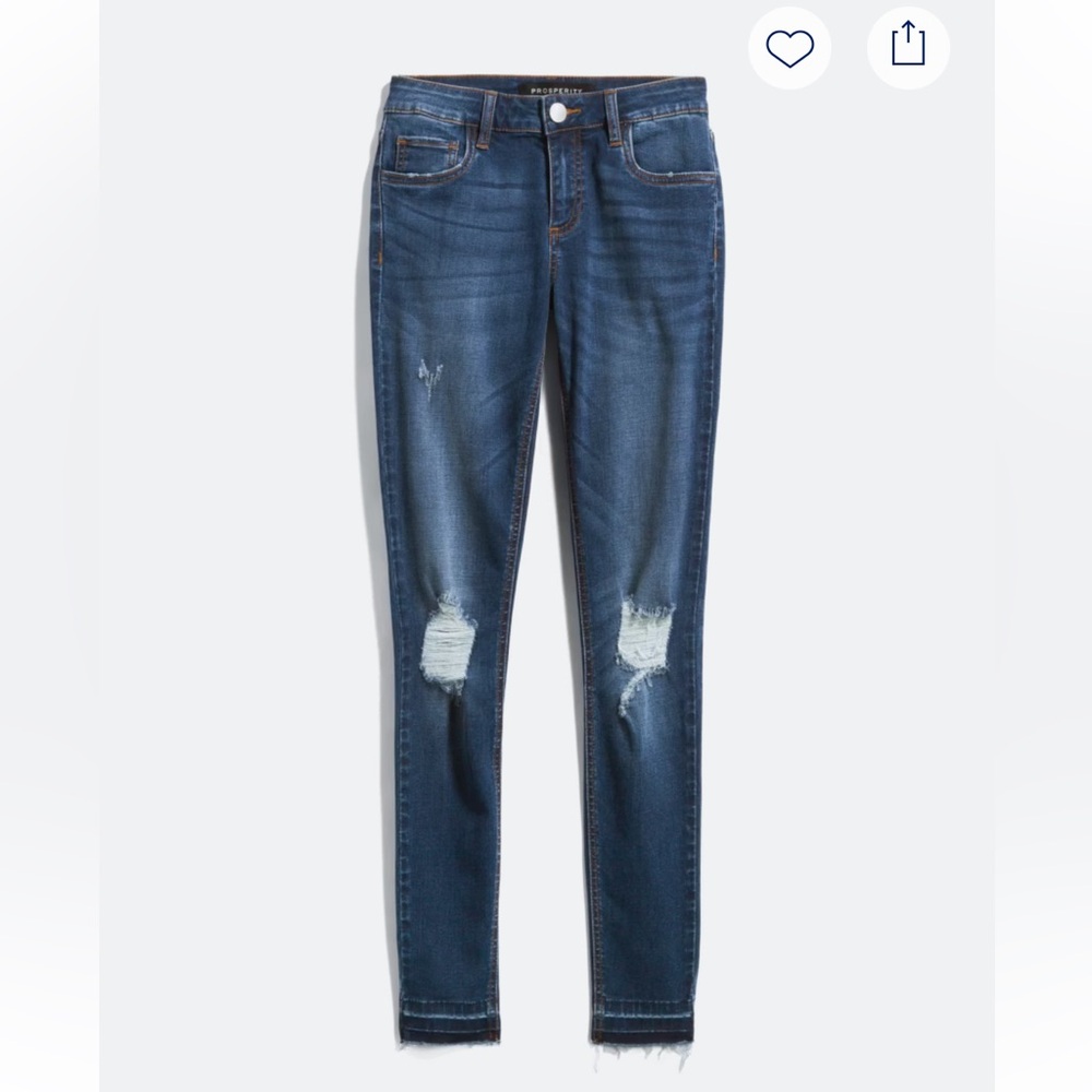 🆕Prosperity Lena Super Skinny Distressed Released Hem Jean
